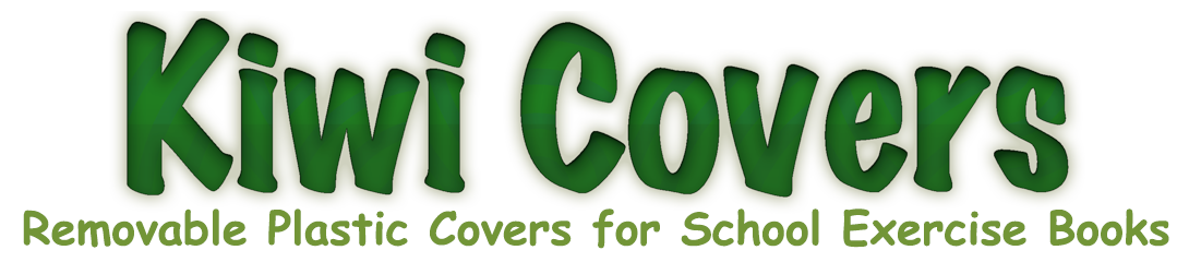 Kiwi Covers: Removable plastic covers for school exercise books
